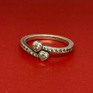 Pandora Two Sparkling Hearts